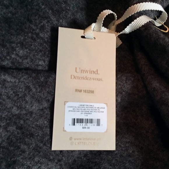 NWT LATTELOVE Cloud Jumpsuit ultra soft hacci fabric Size L - Picture 7 of 9